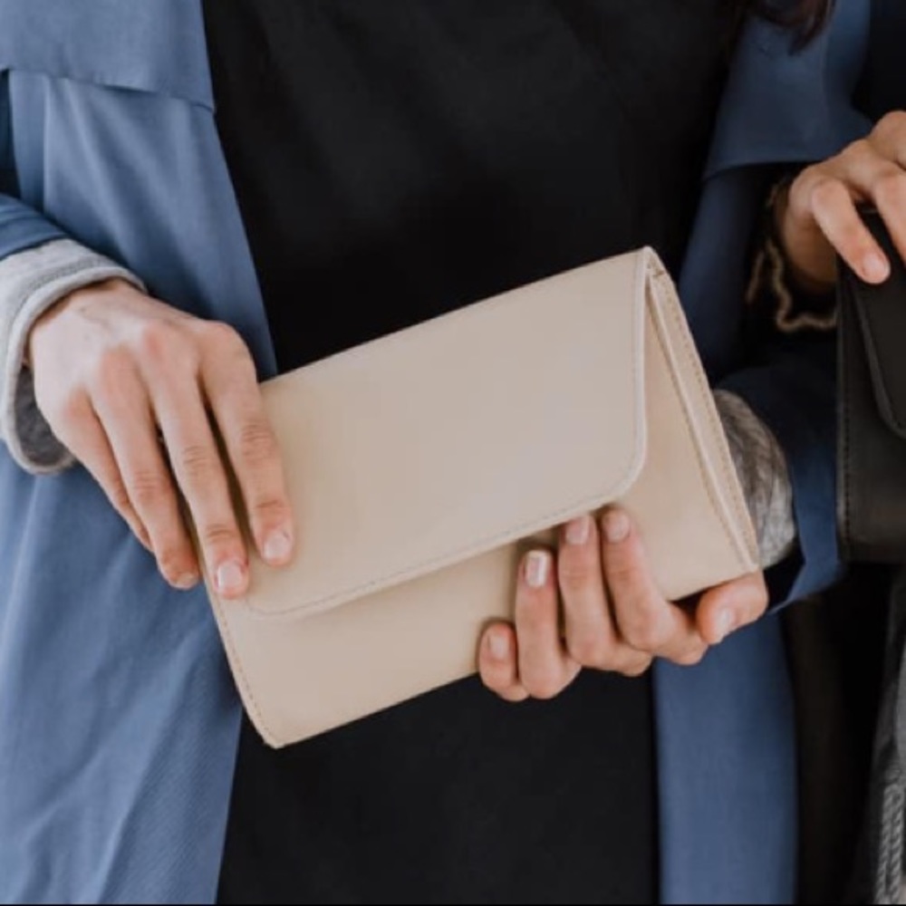 NWOT Vegan Leather Clutch